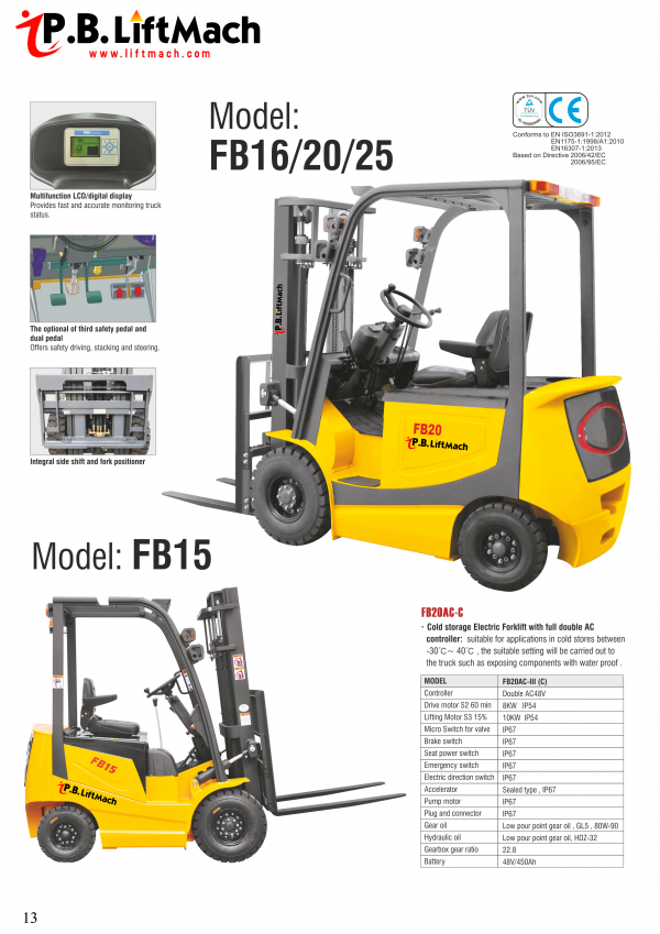 Forklift Model: FB15-16-20-25